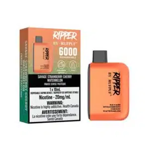 Savage Strawberry Cherry Watermelon RufPuf Ripper 6000 Disposable Vape
