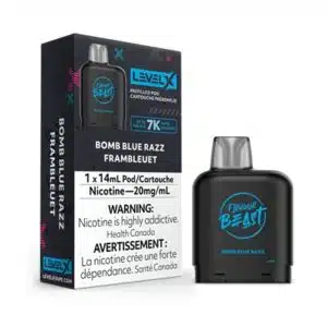 Bomb Blue Razz Pods Level X by Flavour Beast - Image 2