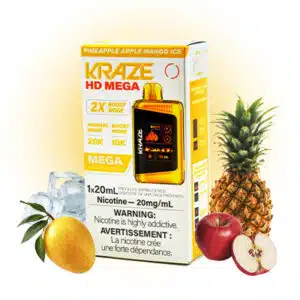 Pineapple Apple Mango Ice Kraze HD Mega Disposable Vape