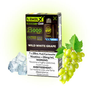 Wild White Grape Iced Pods Level X  G2 by Flavour Beast Boost