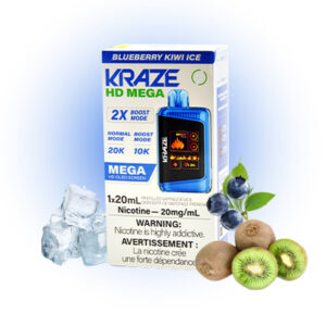 Blueberry Kiwi Ice Kraze HD Mega Disposable Vape