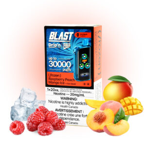 Raspberry Peach Mango Ice Drip'n X Fasta Blast 30K Disposable by Envi