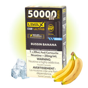 Bussin Banana Ice Pods Level X Ultra G2 by Flavour Beast