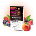 Packin' Peach Berry Pods Level X G2 by Flavour Beast Boost