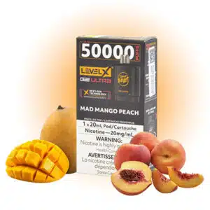 Mad Mango Peach Pods Level X G2 Ultra by Flavour Beast