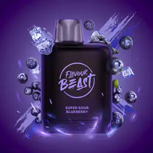 Super Sour Blueberry Iced Pods Level X G2 by Flavour Beast Boost