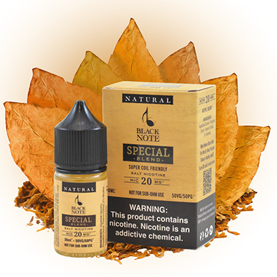 Special Blend Salts by Black Note Natural Tobacco E-Liquid
